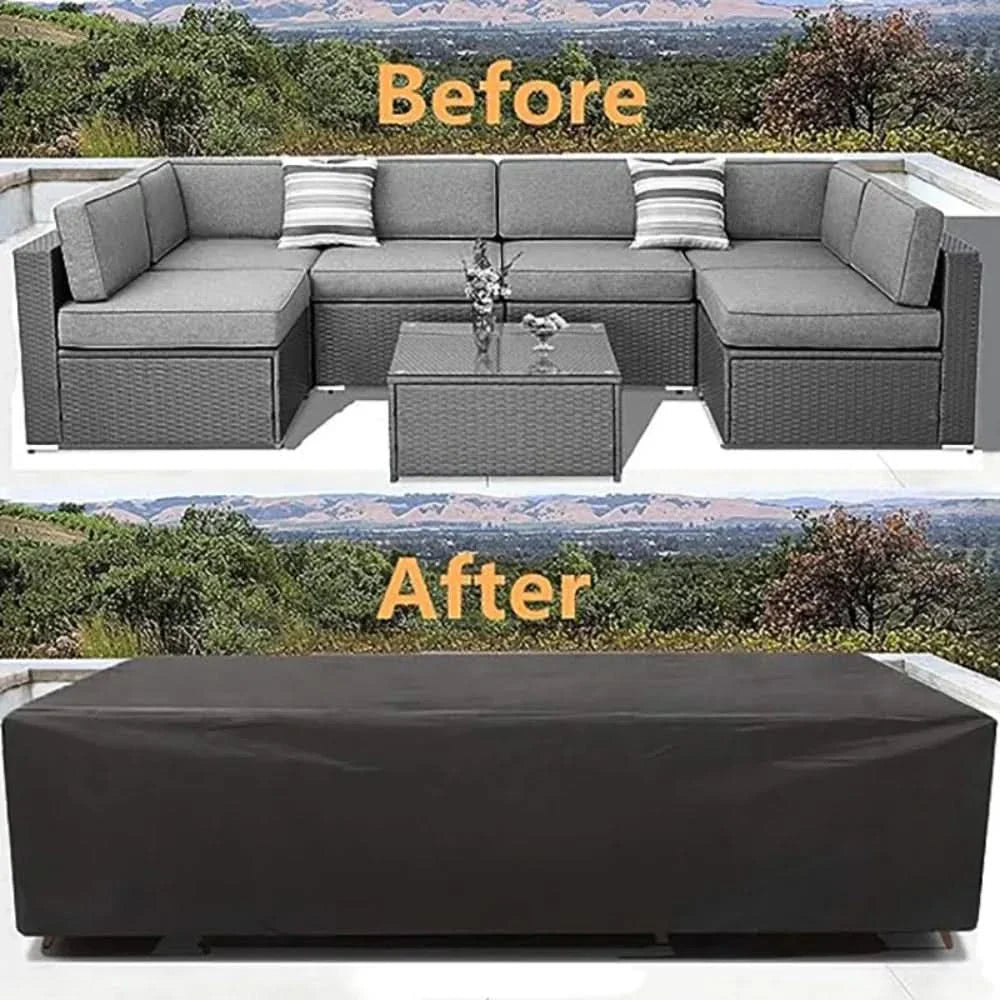 All-Weather Outdoor Sofa and Chair Cover for Weatherproofing