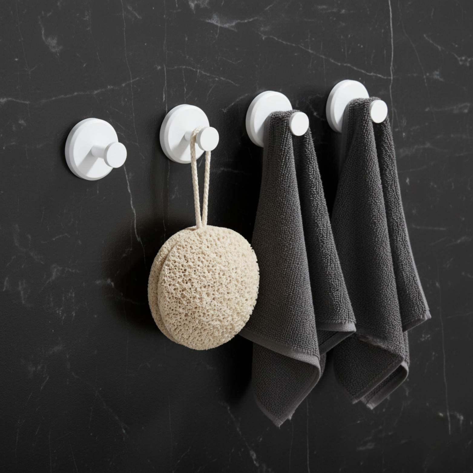 Adhesive Suction Hooks Set – Durable Hooks for Home Organization