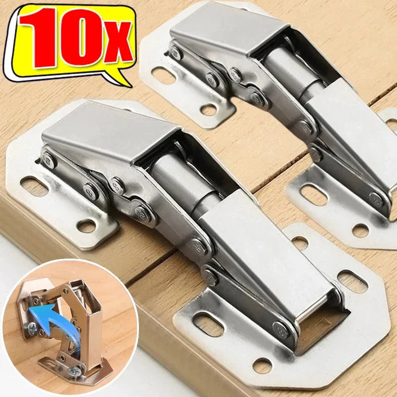 SILENCERPRO - 10-Pack Premium Hydraulic Hinges for Cabinets