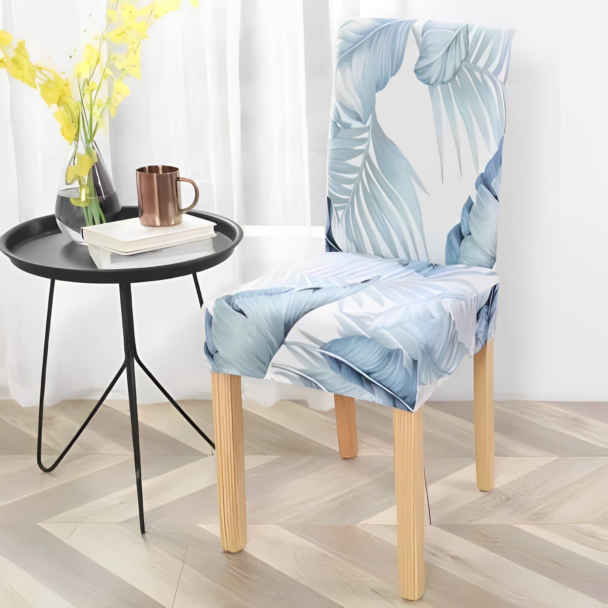 Elegant Stretchable Chair Covers for Dining Room Enhancement