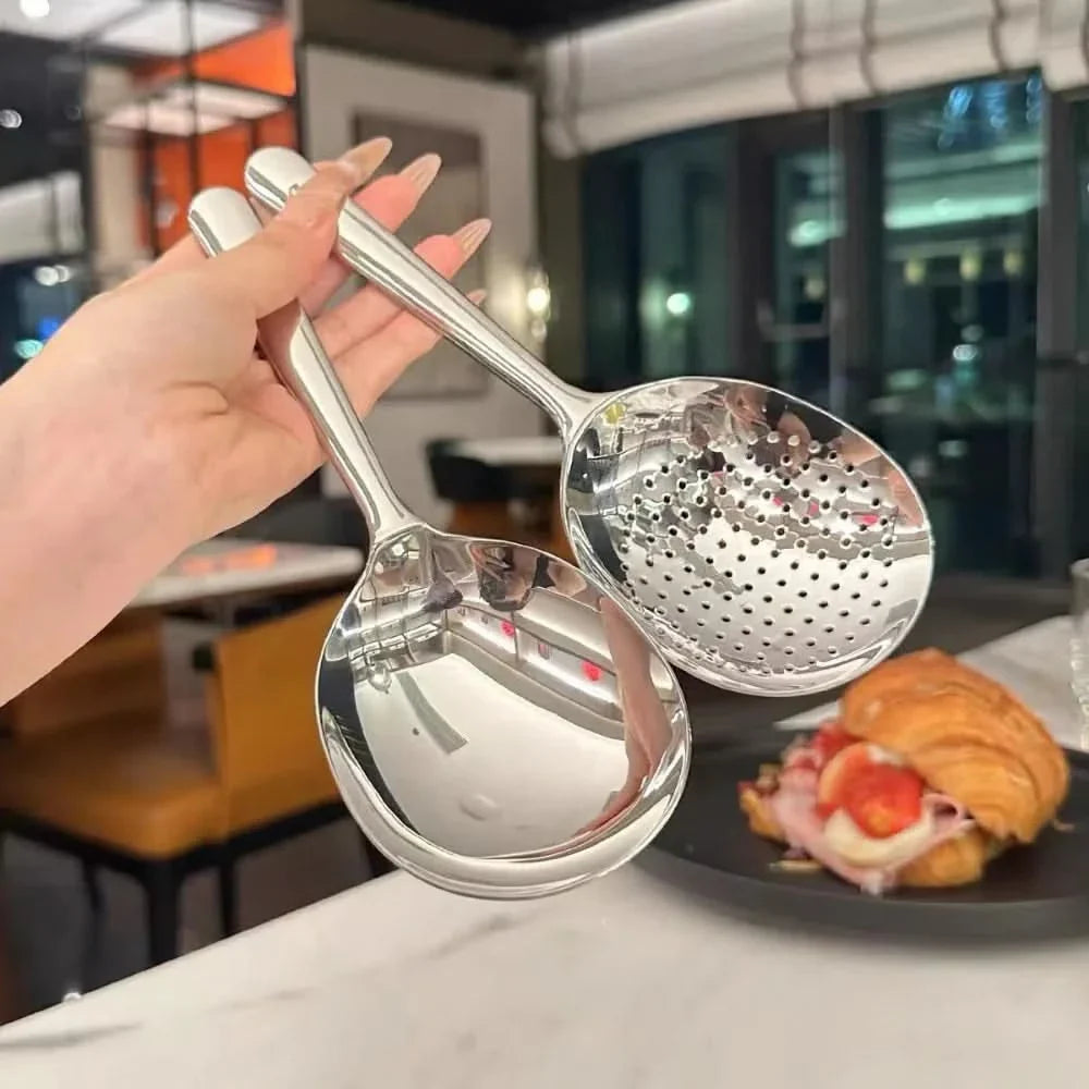 Stainless Steel Strainer Spoon for Serving