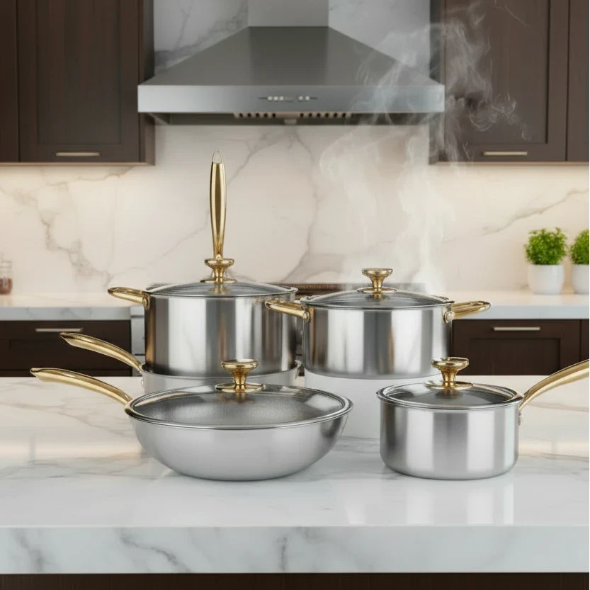 Versatile Kitchen Cooking Pot and Frying Pan Set