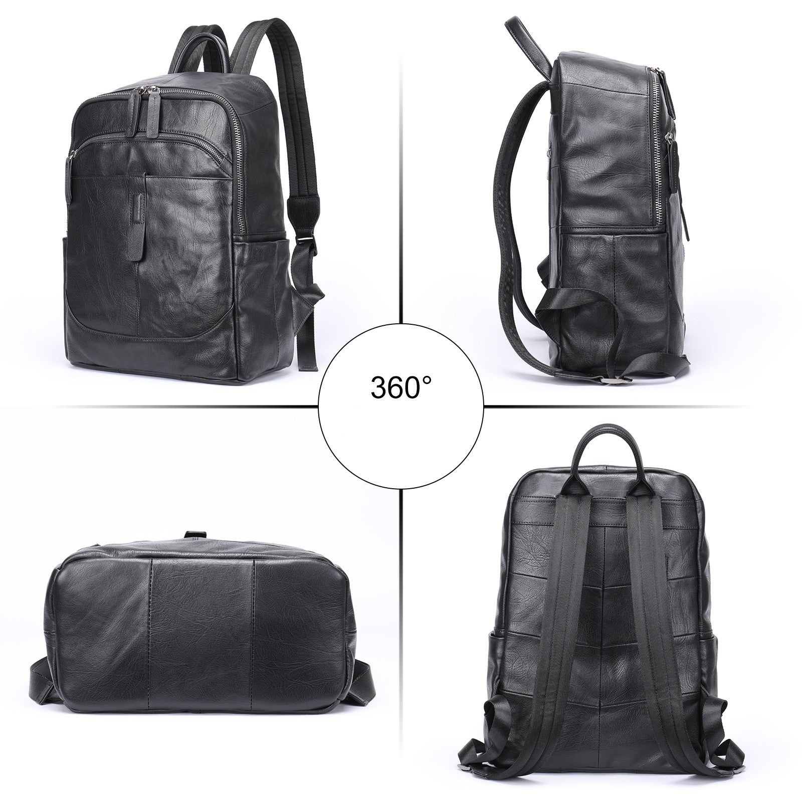 Elite Traveler Leather Laptop Bag for 15.6" Devices