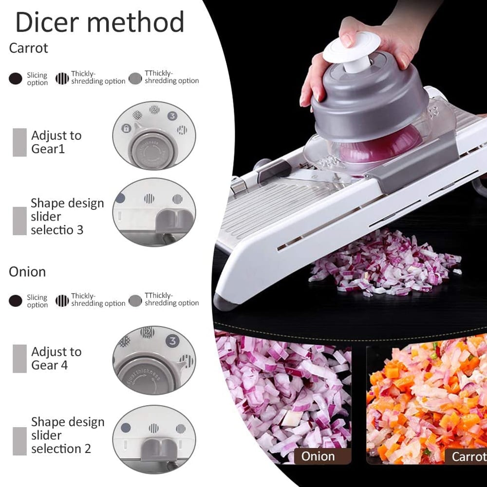 SliceMaster Pro Adjustable Vegetable Slicer for Precision Cuts