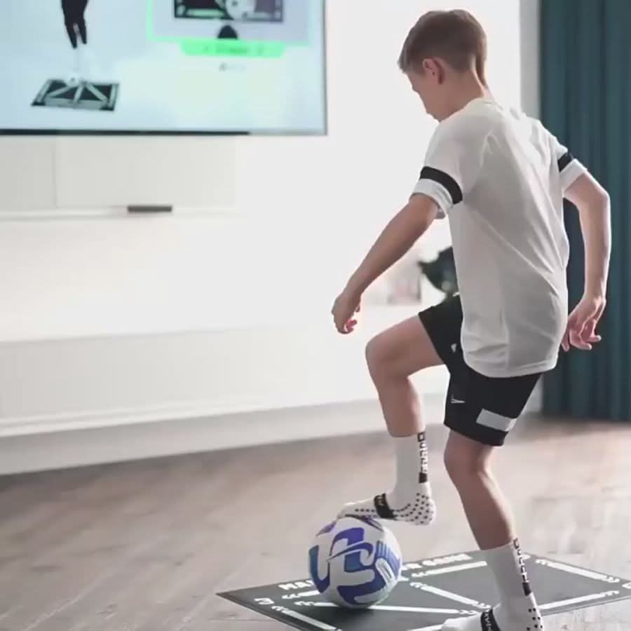 Professional Football Training Mat with Video Skill Development Program
