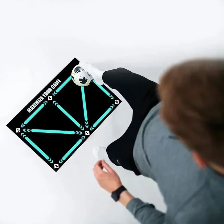 Professional Football Training Mat with Video Skill Development Program