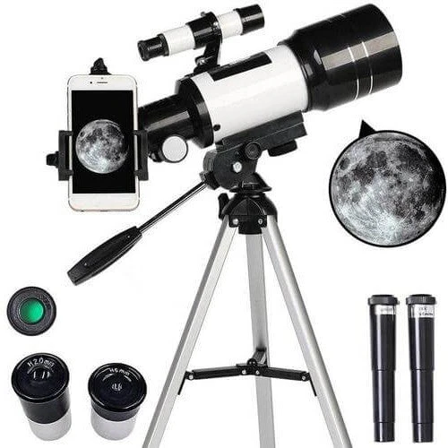 Versatile Stargazer's Telescope with Tripod and 150x Magnification