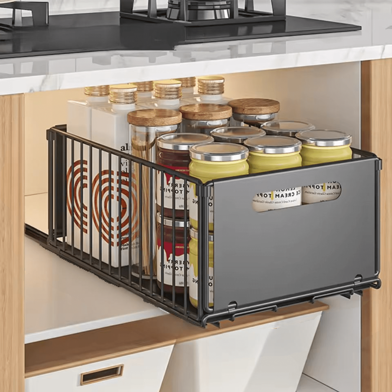 Versatile Under-Sink Storage Rack for Effortless Organization