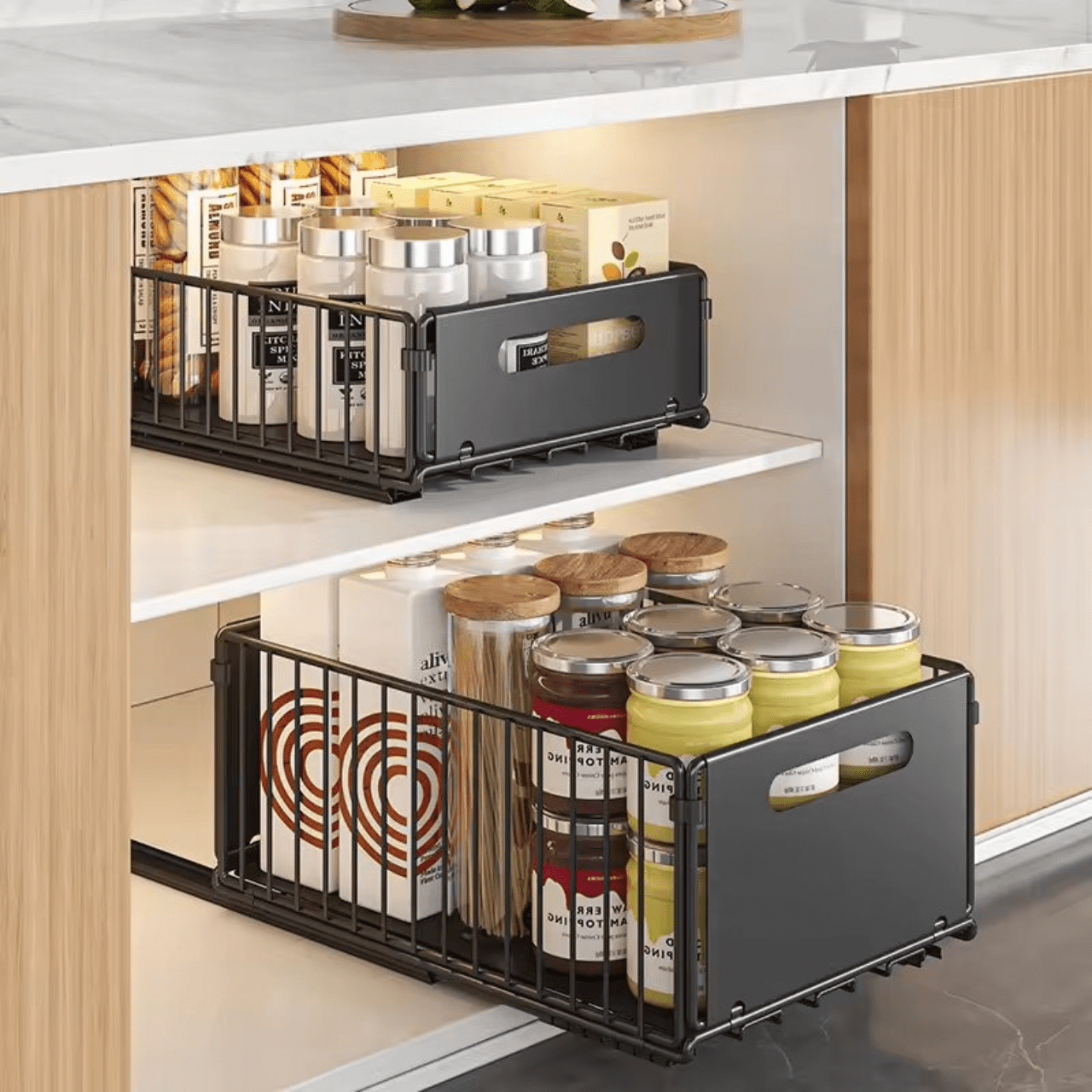 Versatile Under-Sink Storage Rack for Effortless Organization