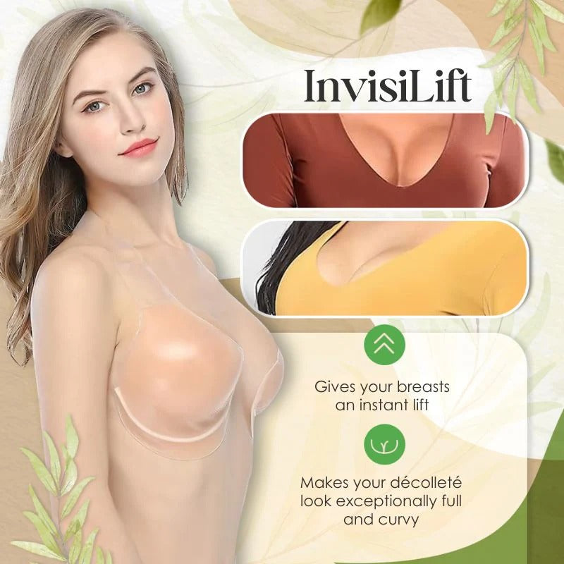 Strapless Adhesive Bra with Push-Up Pads | Invisible Lift Effect