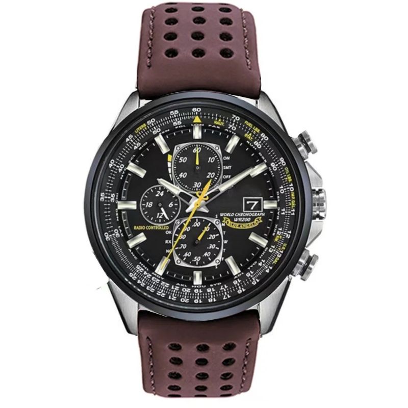 Elegant Men's Chronograph Watch in Stainless Steel with Water Resistance