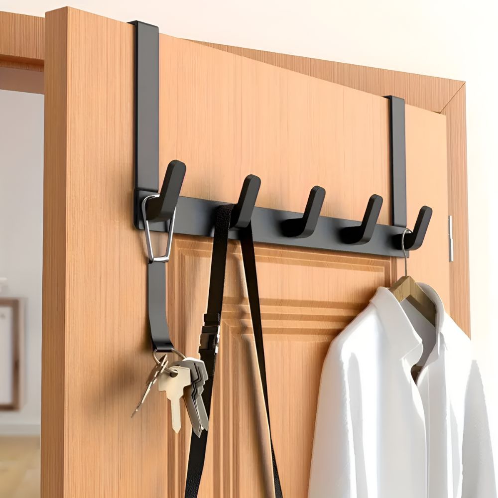 SpaceMaster – 5-Hook Over-Door Organizer for Smart Storage
