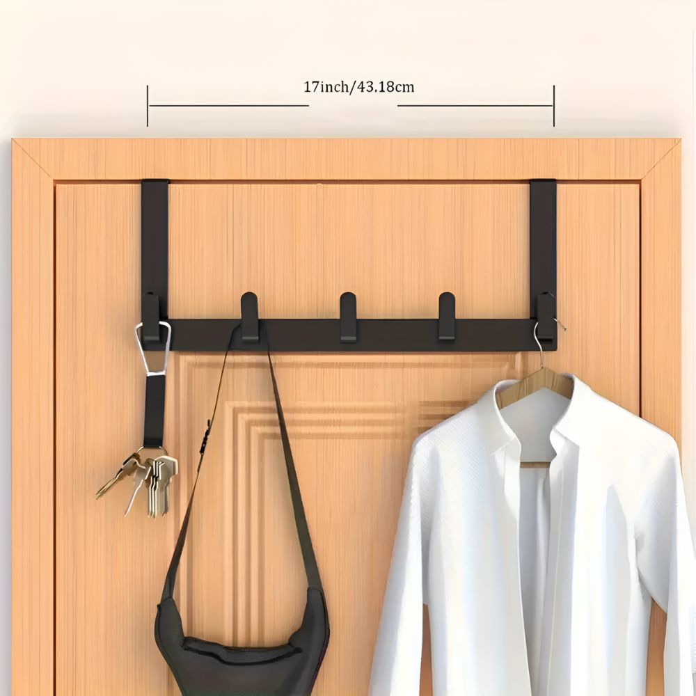SpaceMaster – 5-Hook Over-Door Organizer for Smart Storage