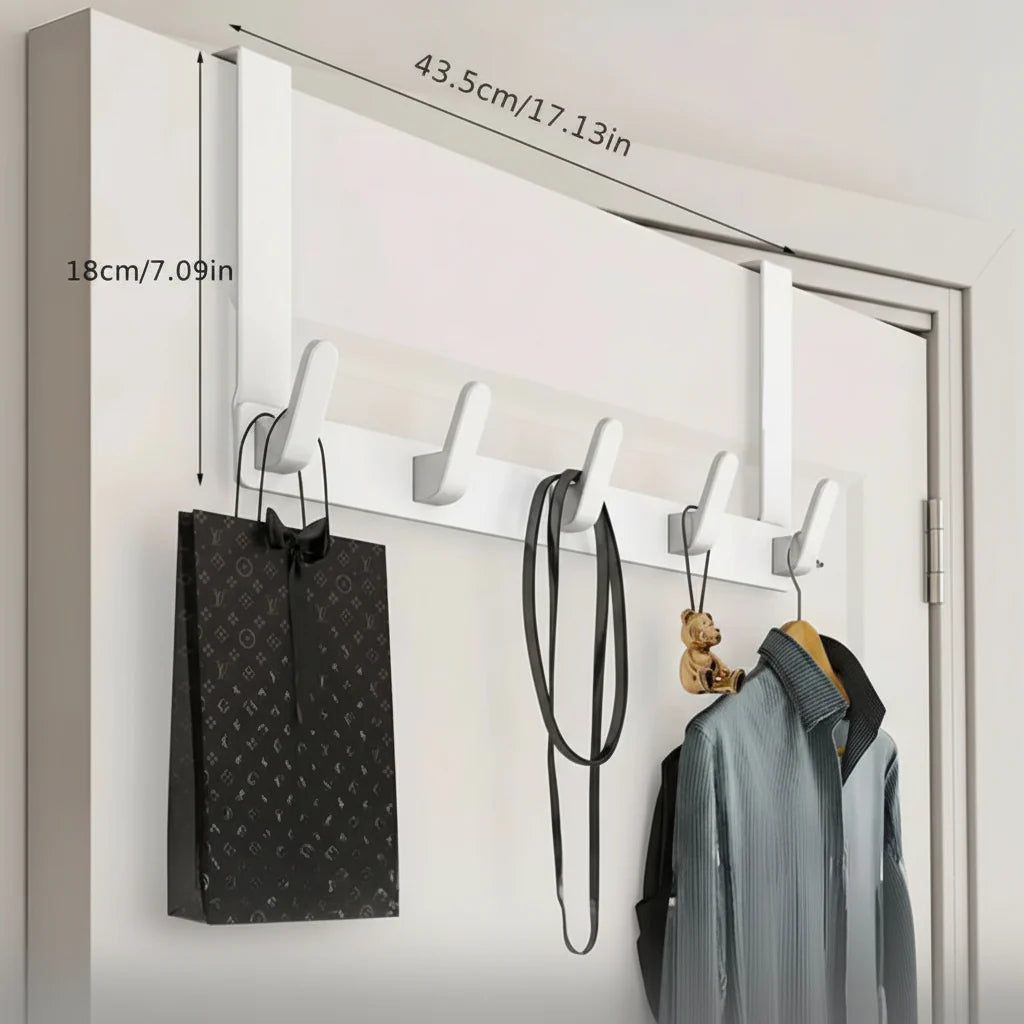 SpaceMaster – 5-Hook Over-Door Organizer for Smart Storage