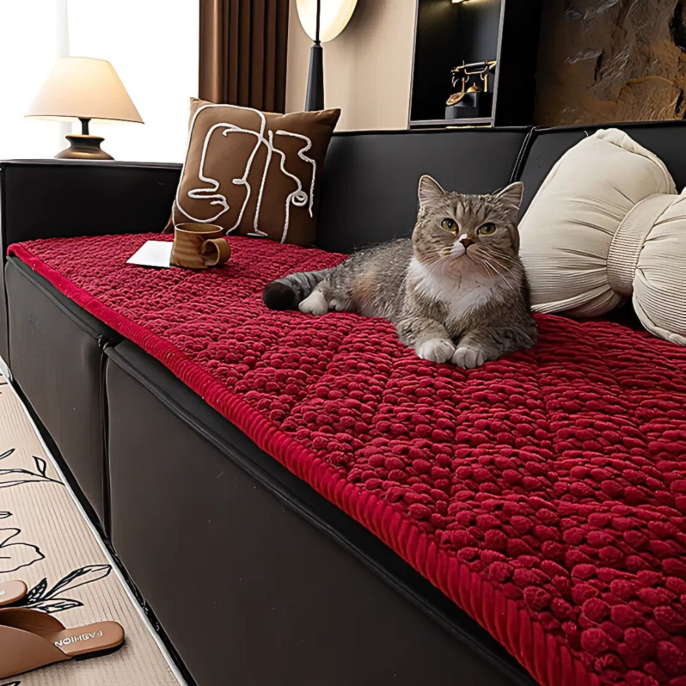 Stylish Quilted Sofa Protector in Durable Microfiber