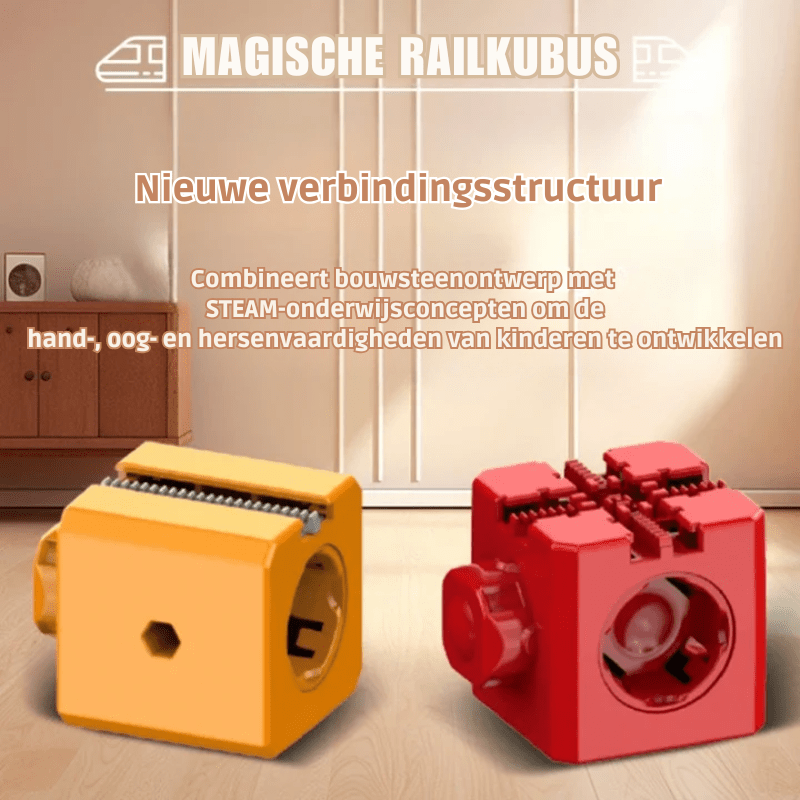 Interactive 3D Train Construction Kit with Rechargeable Engine