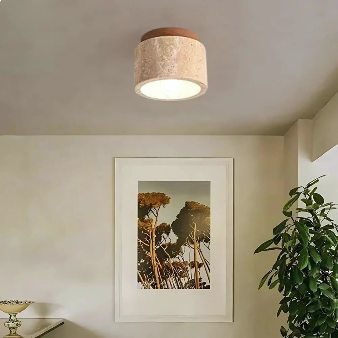 Serene Glow Minimalist Ceiling Light for Elegant Spaces