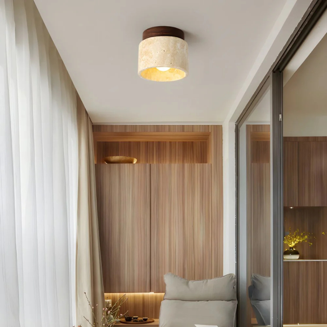Serene Glow Minimalist Ceiling Light for Elegant Spaces