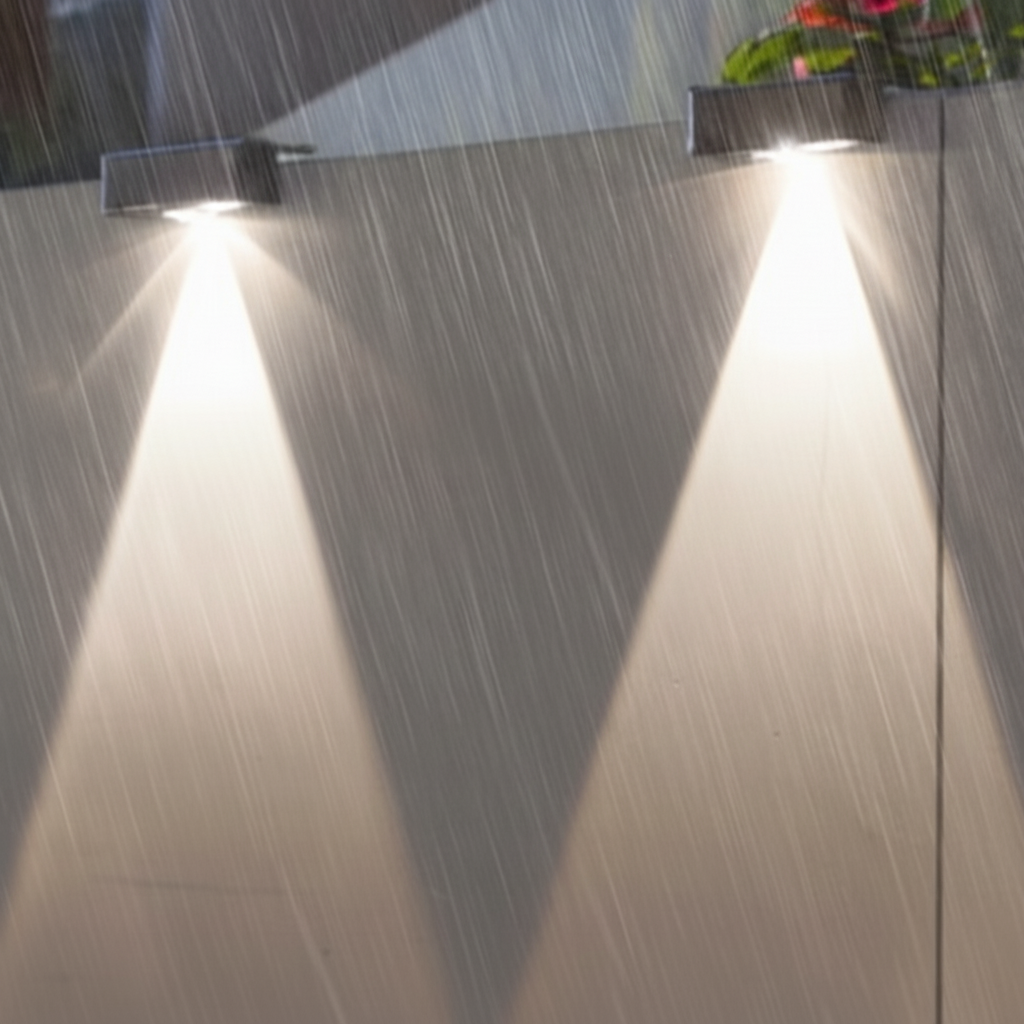 Solar Garden Light with Smart LED Control and Waterproof Feature