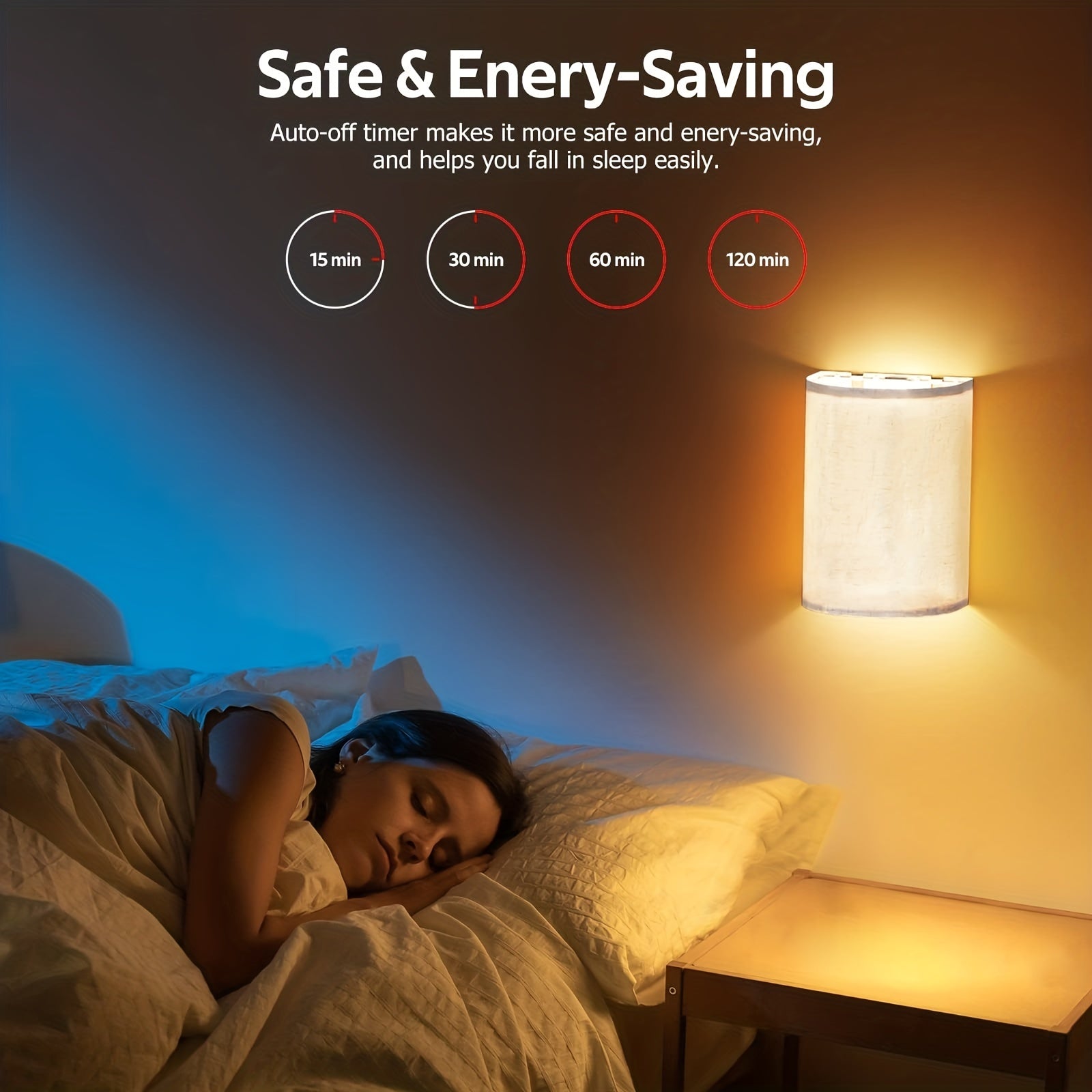 LuxeGlow Rechargeable LED Wall Lamps with Remote Control - 2 Pack