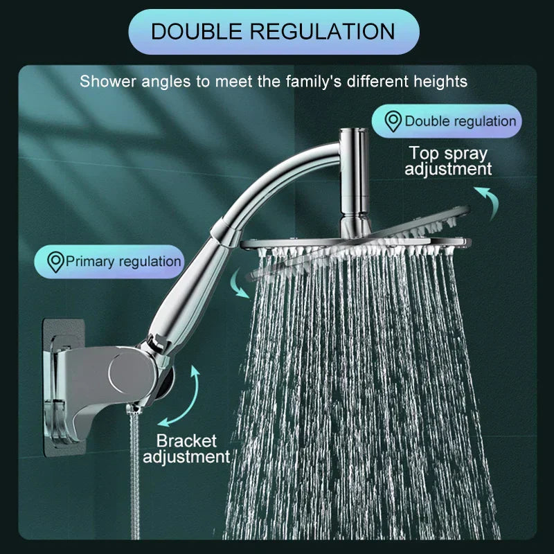 EcoFlow Rain Shower Head for a Luxurious Water-Saving Experience