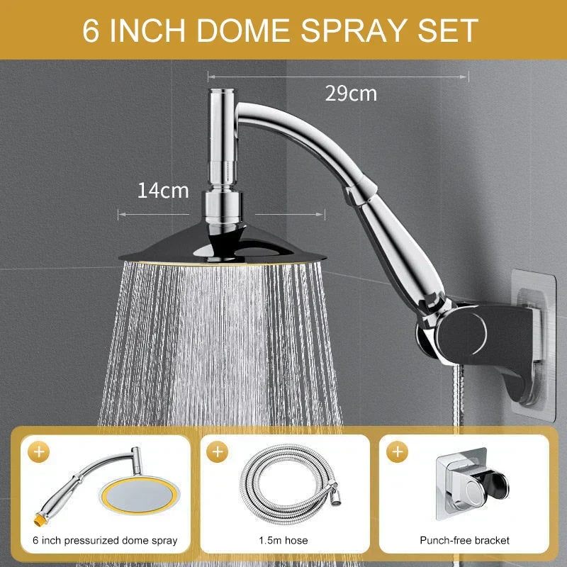 EcoFlow Rain Shower Head for a Luxurious Water-Saving Experience