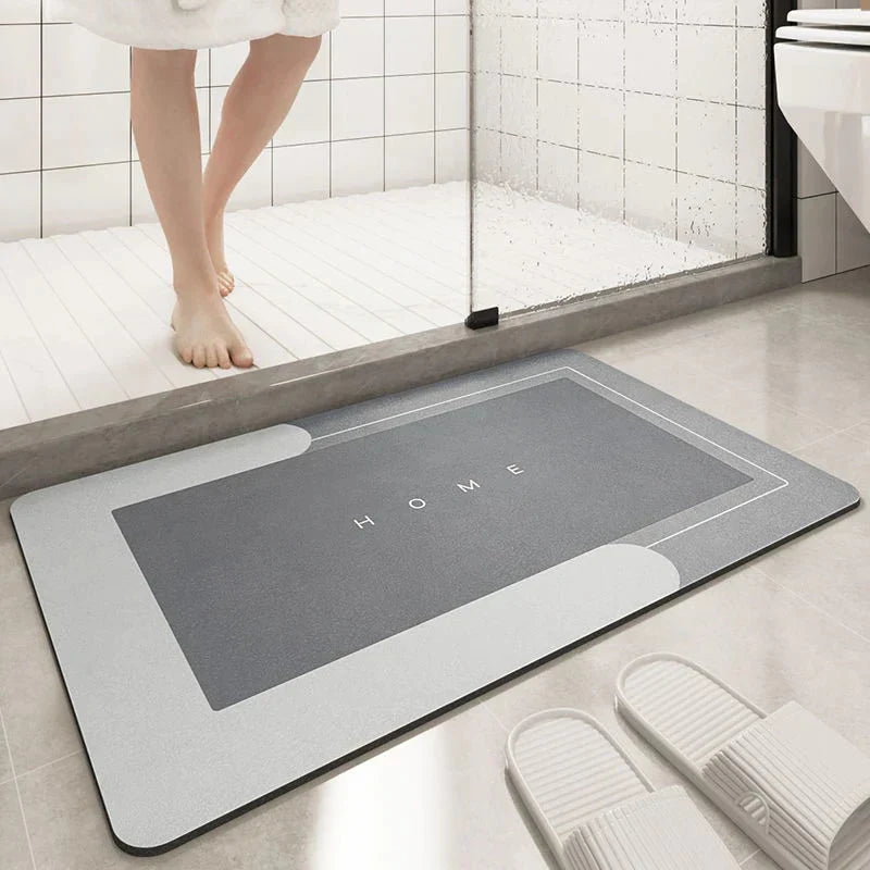 Quick-Dry Slip-Resistant Mat for Safe Bathrooms and Entrances