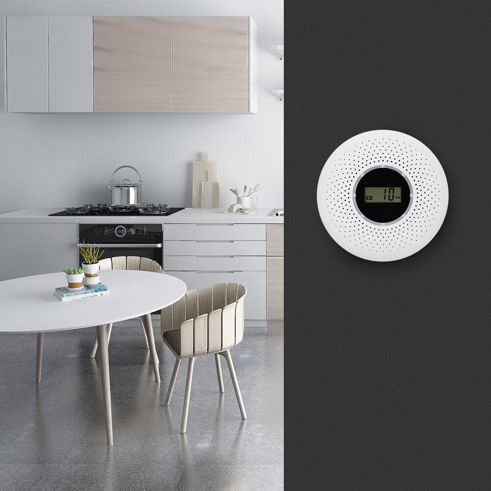 Smoke and Carbon Monoxide Detector | Dual Sensor System | Loud Alarm