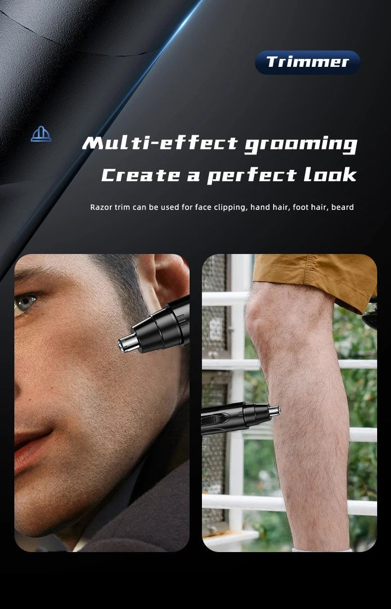 Rechargeable Precision Trimmer for Nose and Ear Grooming