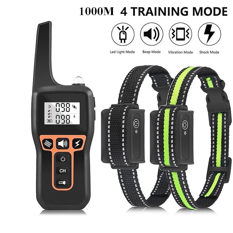 Advanced Long-Range Dog Training Collar with Waterproof Design