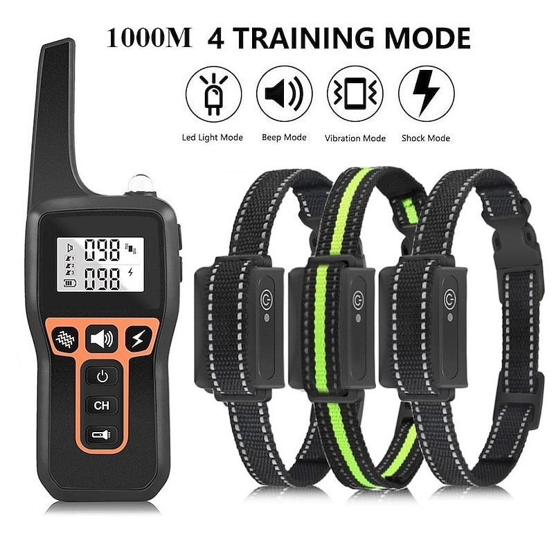 Advanced Long-Range Dog Training Collar with Waterproof Design