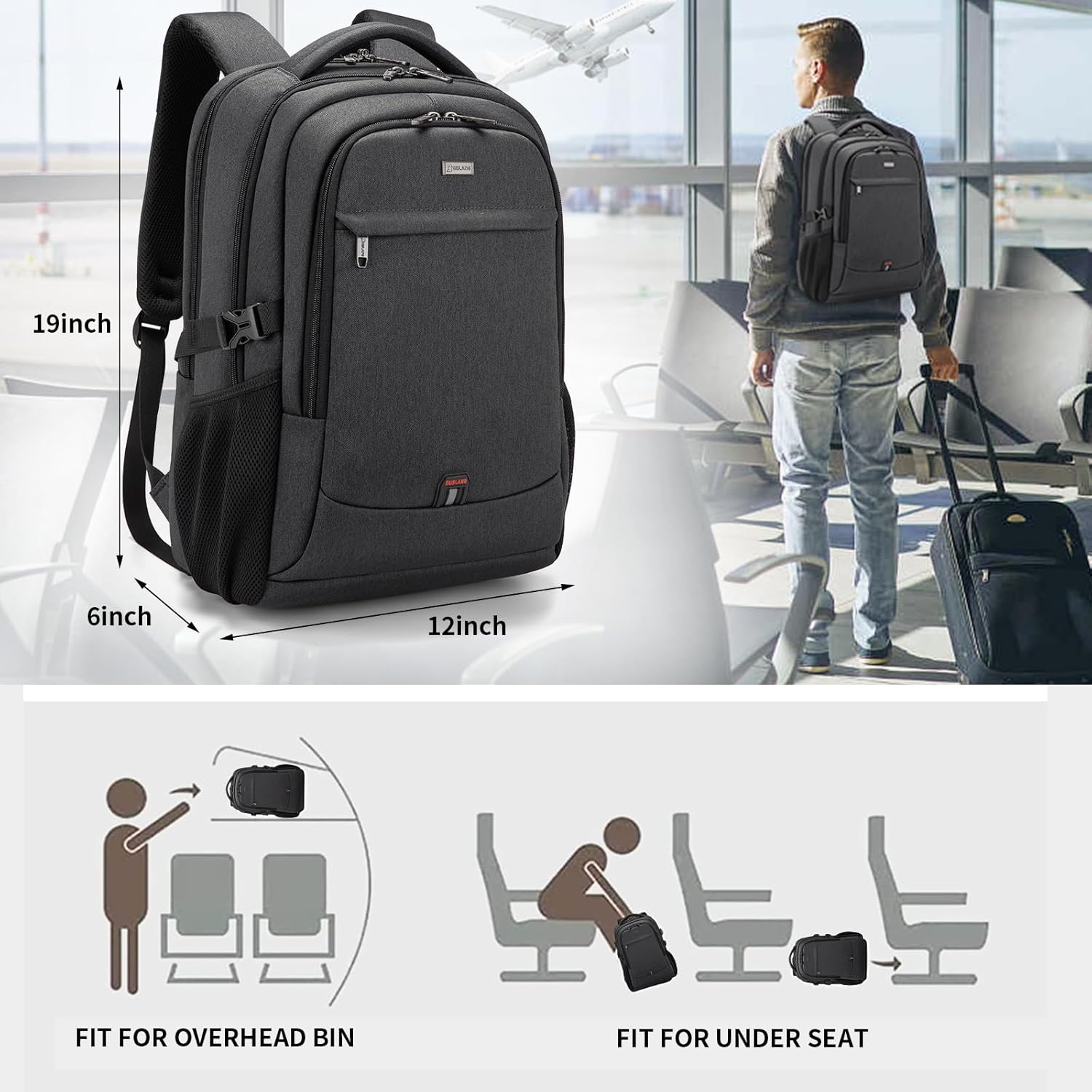 Waterproof Travel Laptop Backpack | Anti-Theft Design | PackSmart