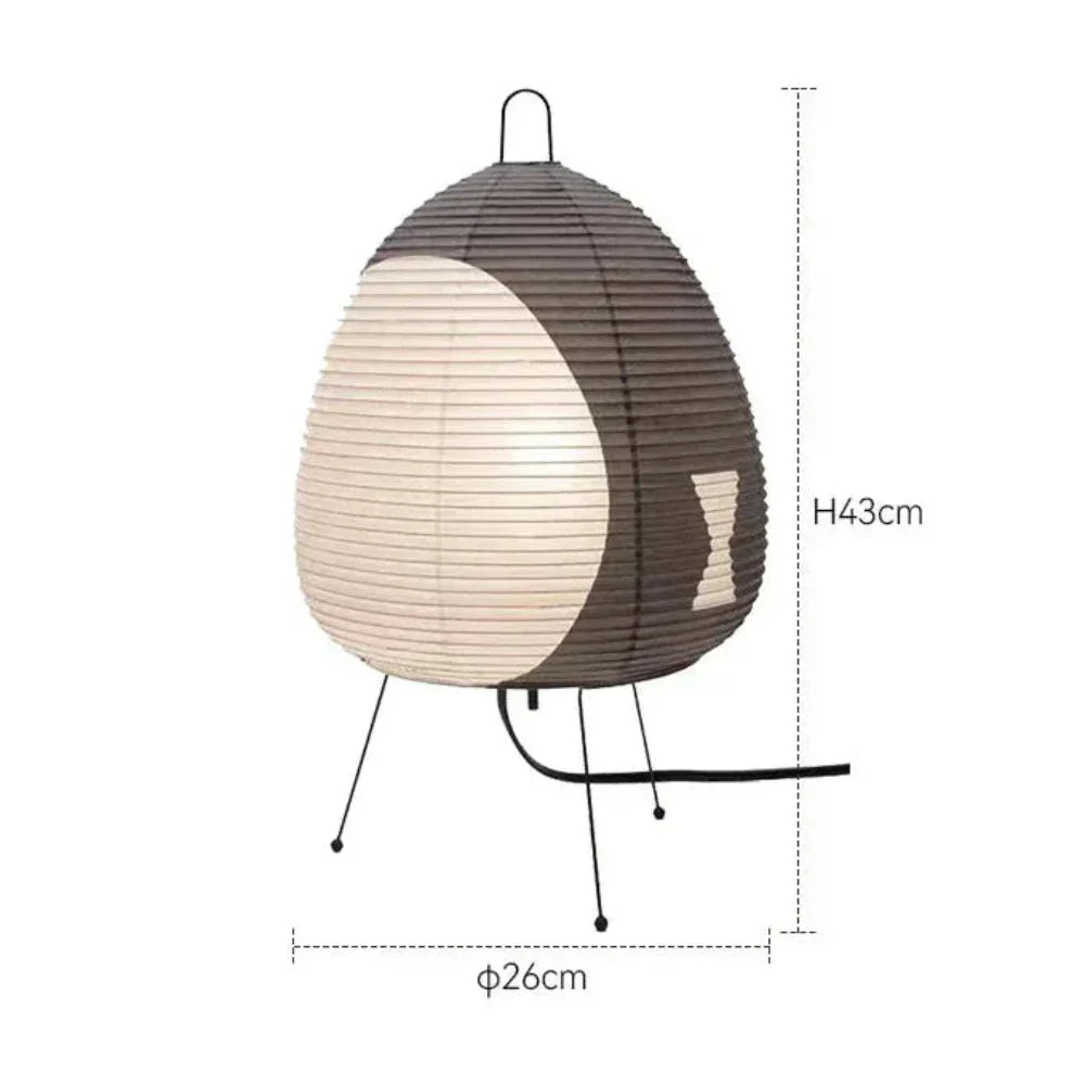 Japanese Rice Paper Lamp | Soft Wabi Sabi Light | HikariGlow Style