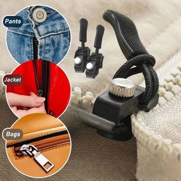 Zipper Repair Kit | Instant Slider Fix | No-Sew Assembly