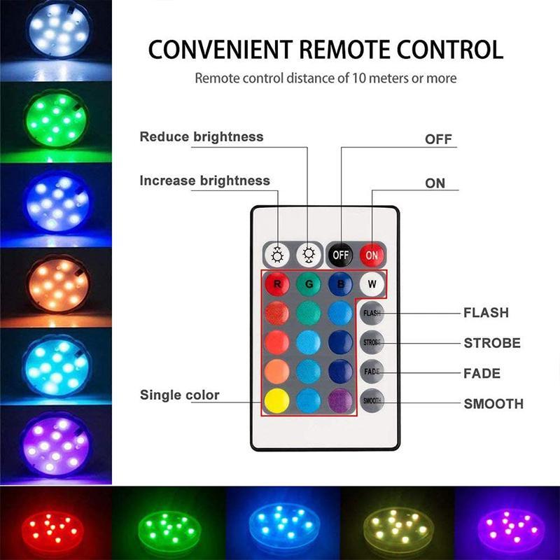 Smart Color-Changing Submersible Pool Light with Remote Control
