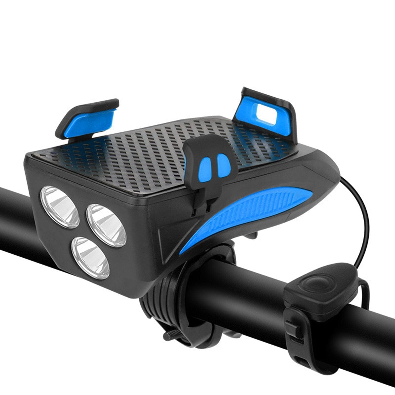 QuadLight All-in-One Cycling Companion with Charging and Alerts