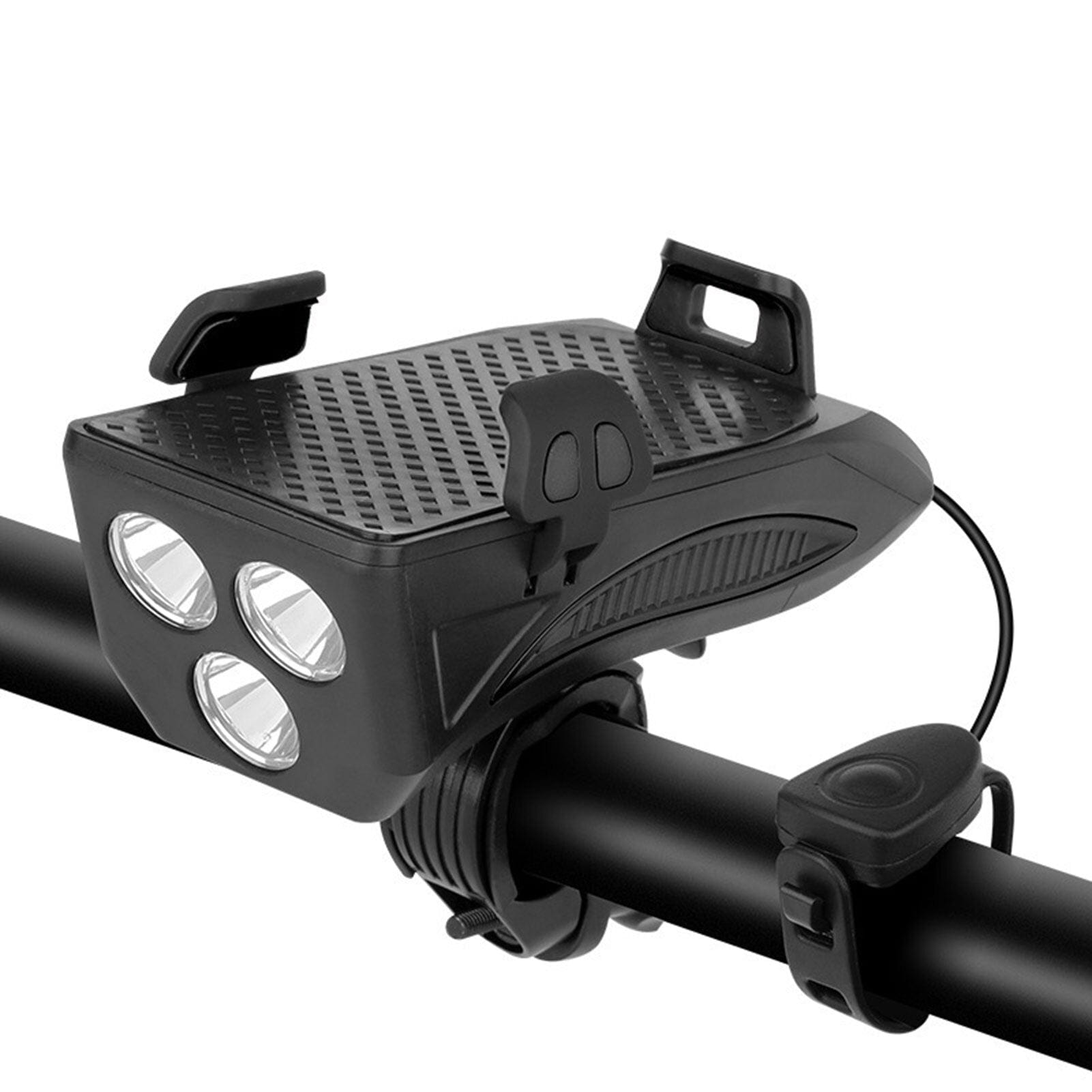 QuadLight All-in-One Cycling Companion with Charging and Alerts