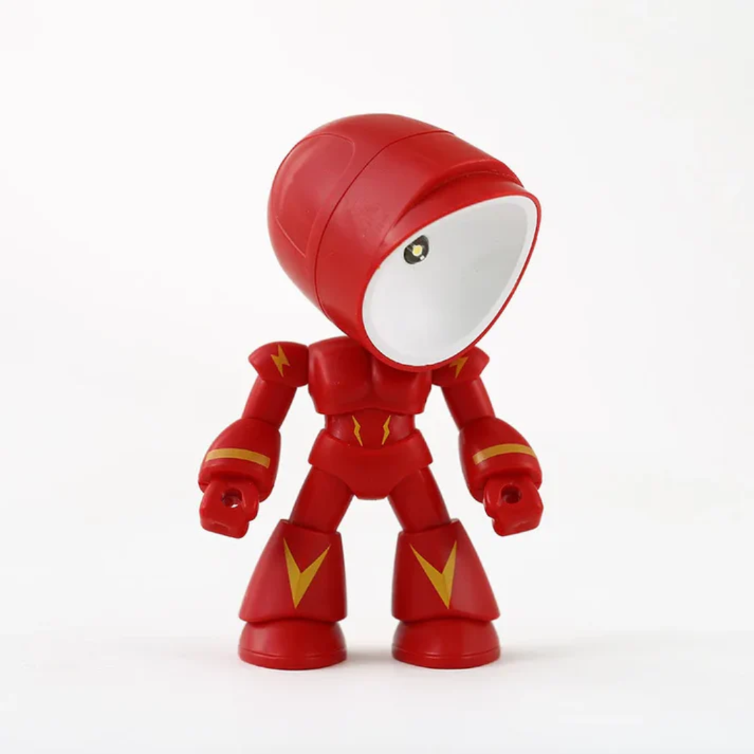 Whimsical Robot Table Light with Warm LED Glow