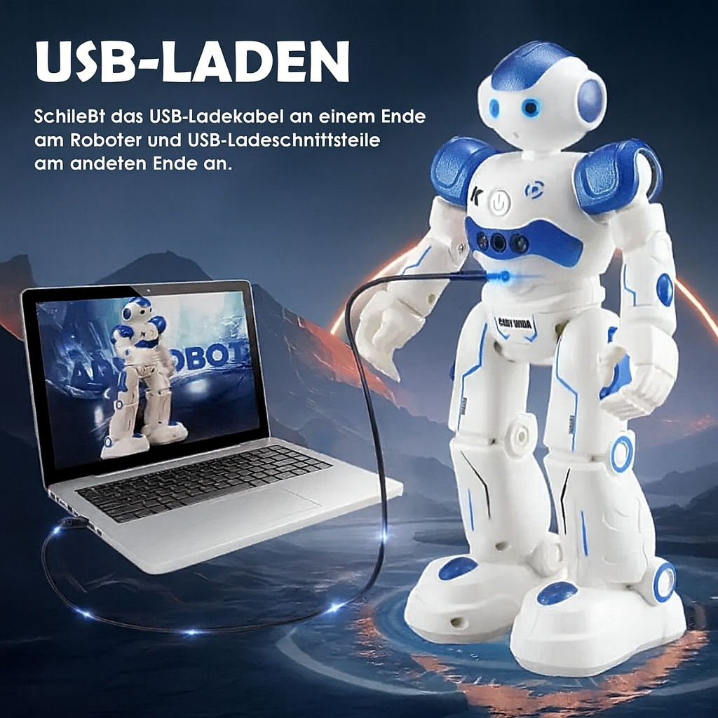 Interactive Learning Toy Robot - Enhances Motor Skills and Thinking