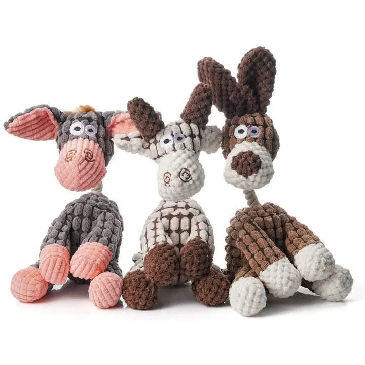 Durable Plush Squeaky Dog Toy for Heavy Chewers