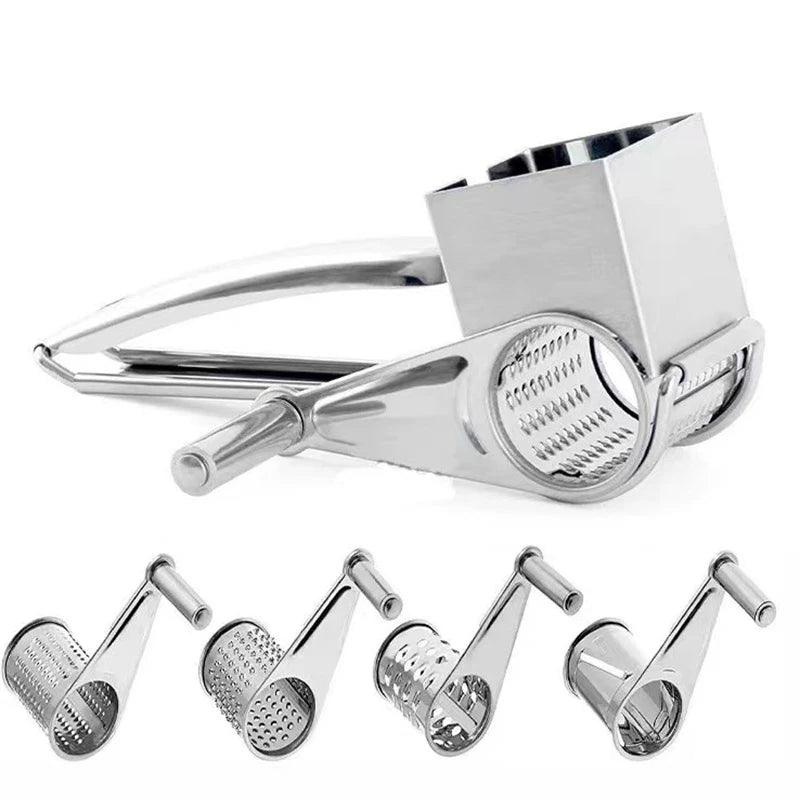 Versatile Manual Grater with Interchangeable Blades