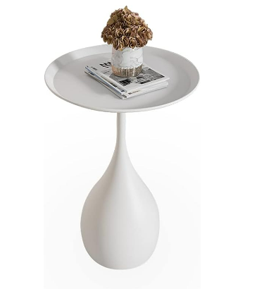 Elegant Iron Round Side Table with Timeless Design