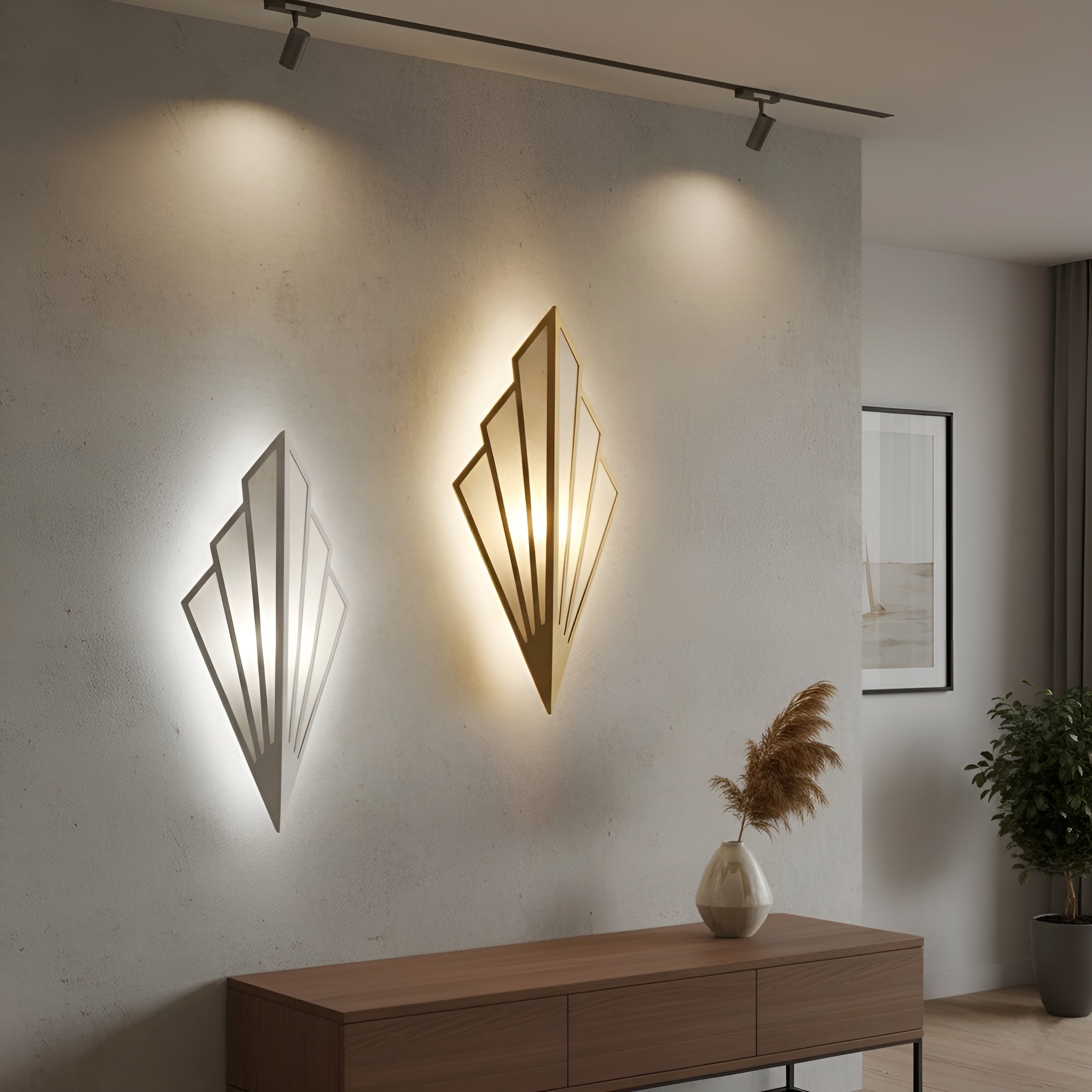 Artistic LED Wall Fixture - Stylish Accent Light for Your Home