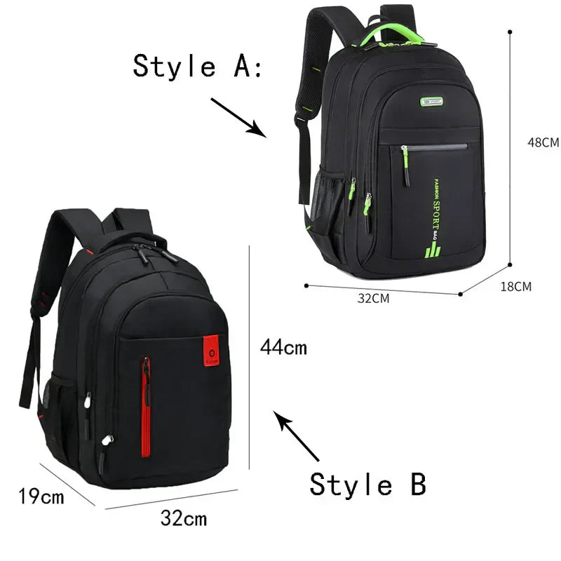 Waterproof Oxford Backpack for Men with Laptop Compartment