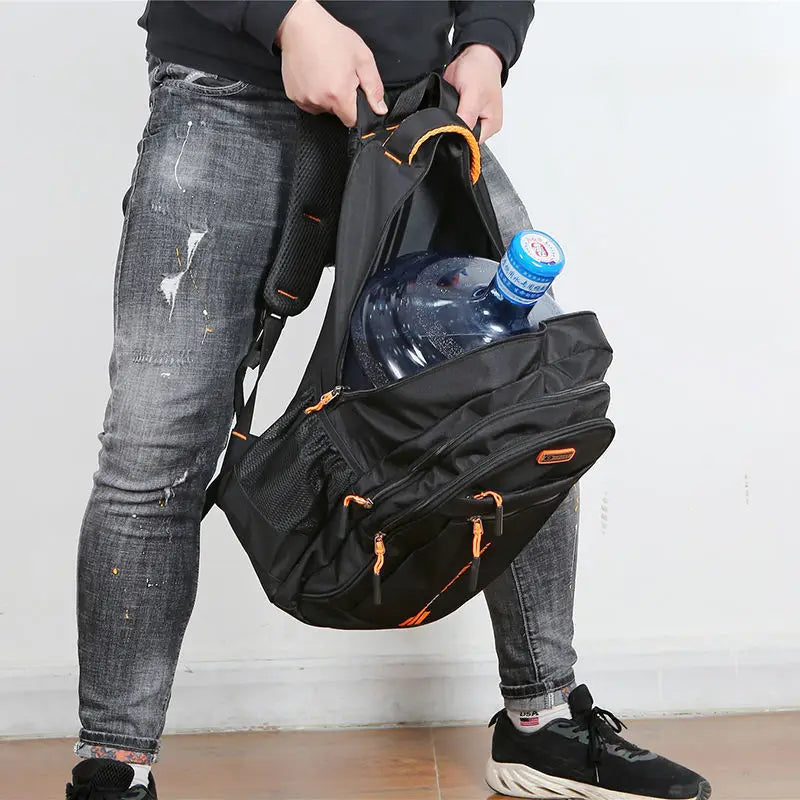 Waterproof Oxford Backpack for Men with Laptop Compartment
