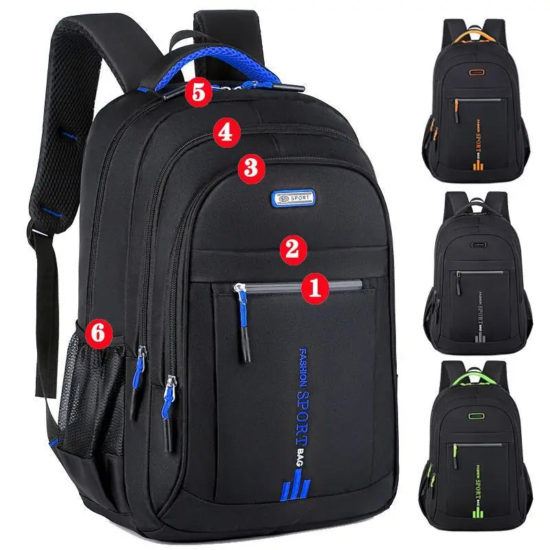 Waterproof Oxford Backpack for Men with Laptop Compartment