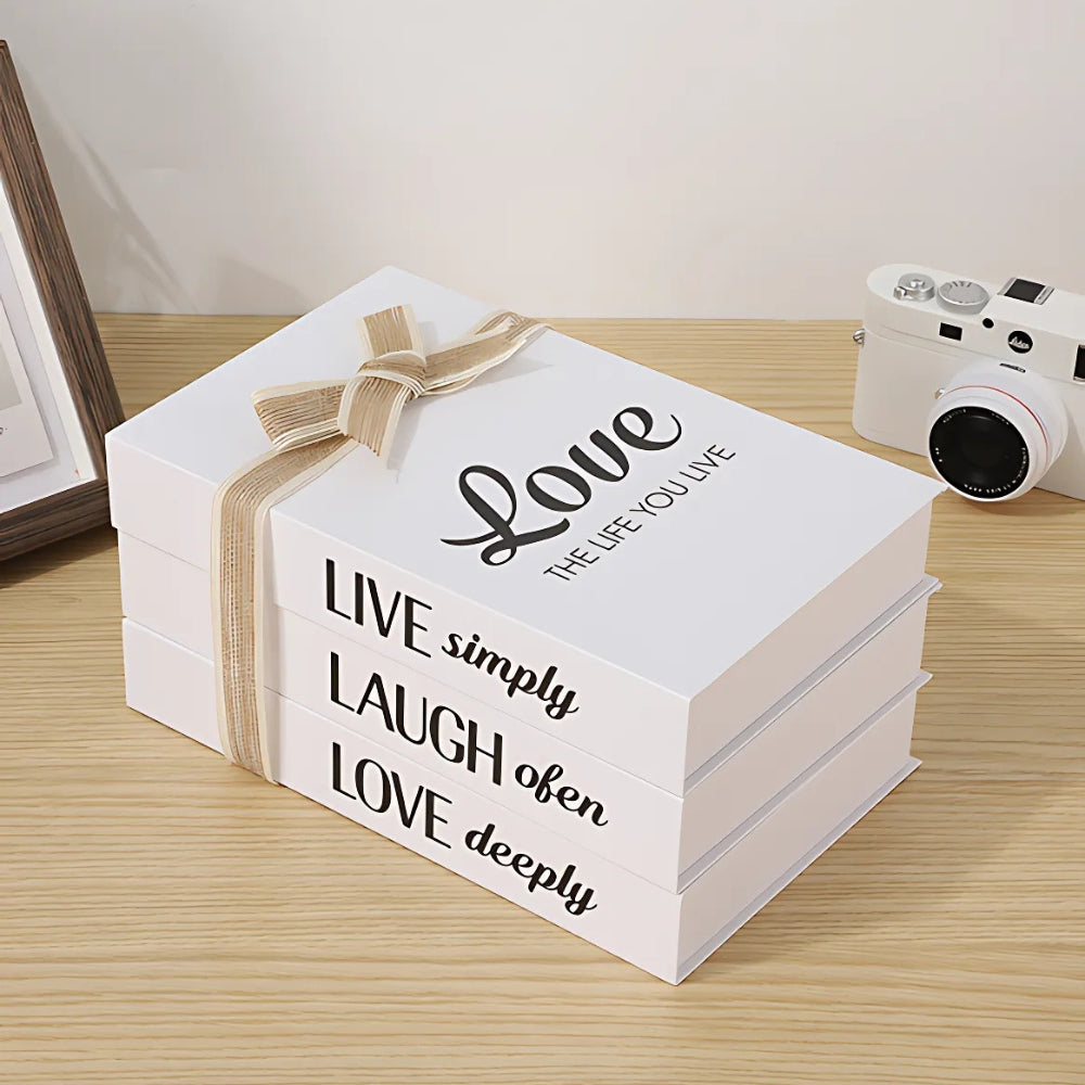 Chic Faux Book Display for Elegant Home Styling