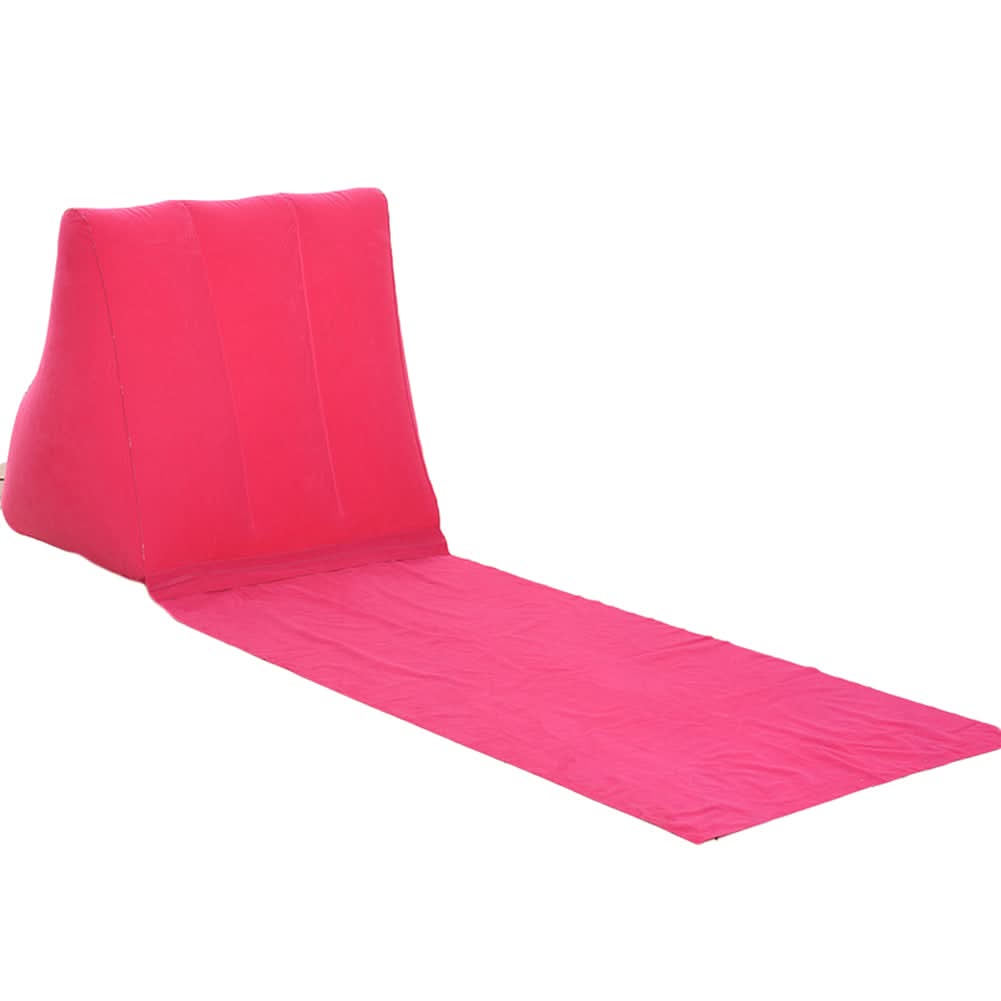 Inflatable Lounge Chair with Back Support for Relaxation