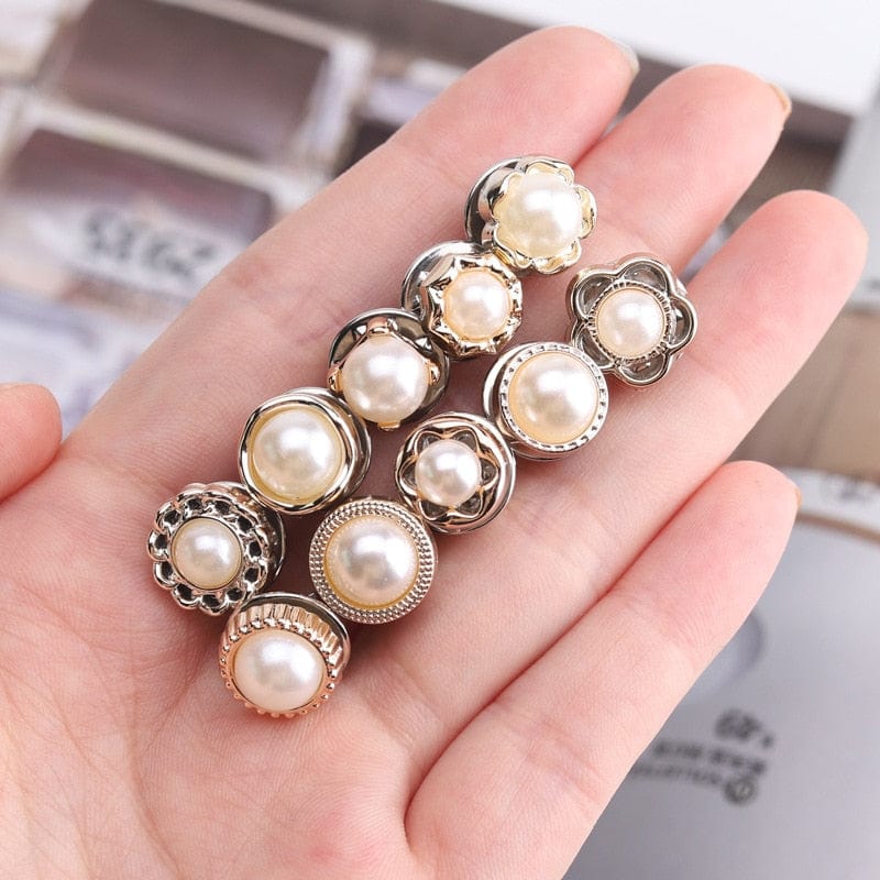 Metal Buttons with Crystal | Rose Gold Snap Fasteners | DIY Sewing
