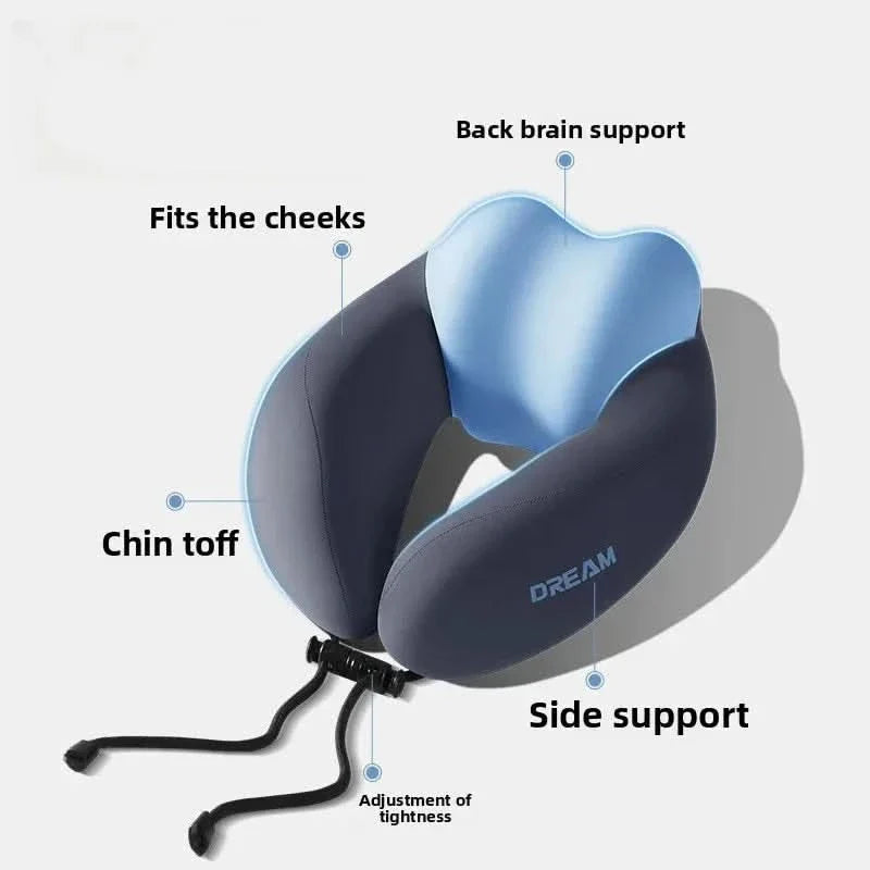 U-Shaped Travel Pillow for Neck Support and Comfort